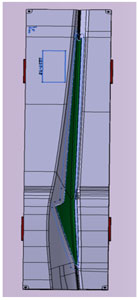 CAD drawing of pylon fairing made using Smart Tool cauls